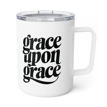 Faith Culture – Grace Upon Grace – Christian Coffee and Tea Mug, 10oz 10oz White