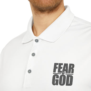 Faith Culture - Fear of God - Christian Unisex Performance Polo by adidas® White