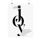 Faith Culture - No Greater Joy Christian Poster 3 John 1:4 Scripture Wall Art