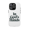 In God’s Hands Christian Phone Case iPhone 16 Pro Glossy
