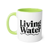 Faith Culture - Living Water - Christian Accent Coffee Mug, 11oz Light Green 11oz