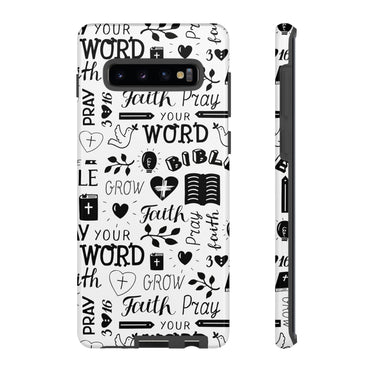 Prayer and Faith Christian Tough Phone Cases Samsung Galaxy S10 Plus Glossy