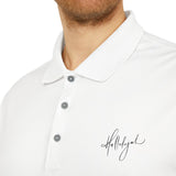 Faith Culture - Hallelujah - Christian Unisex Performance Polo by adidas® White