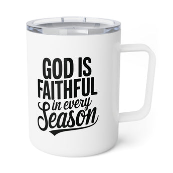 Faith Culture – God Is Faithful in Every Season – Christian Coffee and Tea Mug, 10oz 10oz White