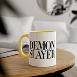 Faith Culture - Demon Slayer - Christian Accent Coffee Mug, 11oz Yellow 11oz