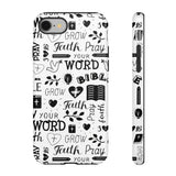 Prayer and Faith Christian Tough Phone Cases iPhone 8 Glossy