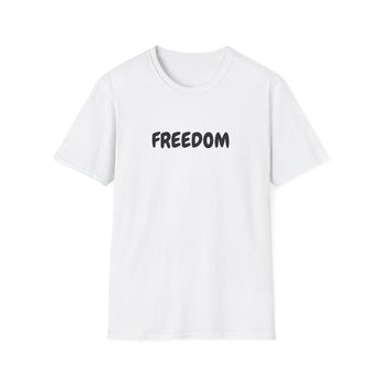 Faith Culture – Freedom Unisex T-Shirt – White | Bold Christian Statement Tee Inspired by Galatians 5:1