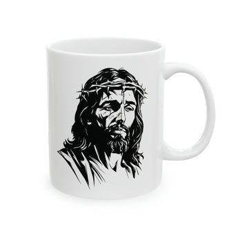 Faith Culture - Christ on the Cross - Christian Coffee or Tea Ceramic Mug 11oz