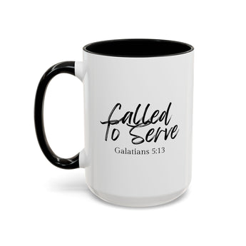 Faith Culture - Called to Serve - Galatians 5:13 Christian Coffee Mug 15oz Black