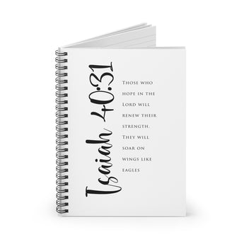 Faith Culture Isaiah 40:31 Spiral Journal | Renew Their Strength Christian Scripture Journal