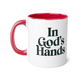 Faith Culture - In God’s Hands - Christian Accent Coffee Mug, 11oz