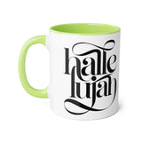 Faith Culture - Hallelujah - Christian Accent Coffee Mug, 11oz