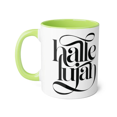 Faith Culture - Hallelujah - Christian Accent Coffee Mug, 11oz