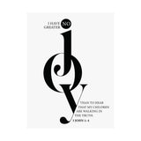 Faith Culture - No Greater Joy Christian Poster 3 John 1:4 Scripture Wall Art