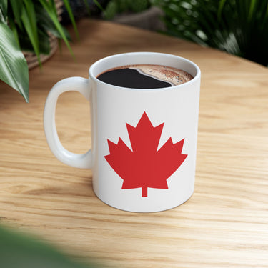 Faith Culture – Red Maple Leaf Mug – 11oz & 15oz | Canadian Pride Coffee Cup