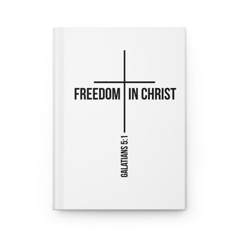 Freedom in Christ Hardcover Christian Journal | Galatians 5:1 Scripture Notebook Journal