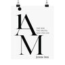 I Am the Way, the Truth, and the Life Wall Poster | John 14:6 Christian Decor 8" x 10" Matte