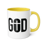Faith Culture - GOD of the Cross - Christian Accent Coffee Mug, 11oz
