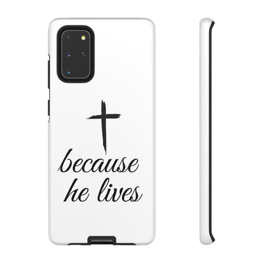 Because He Lives Tough Case Samsung Galaxy S20+ Matte