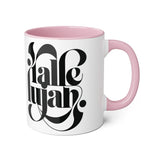 Faith Culture - Hallelujah - Christian Accent Coffee Mug, 11oz Pink 11oz