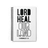 Lord Heal Our Land Christian Journal | 2 Chronicles 7:14 Scripture Notebook One Size