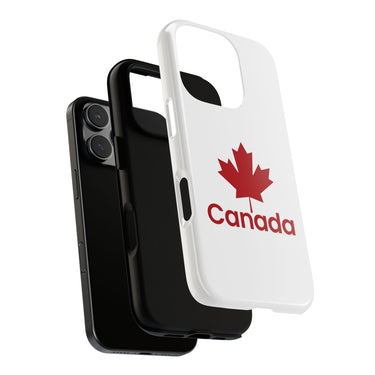 Faith Culture – Canada Maple Leaf Phone Case | Minimalist Black Leaf Case for All Phones