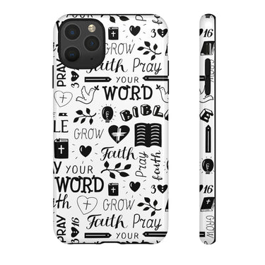 Prayer and Faith Christian Tough Phone Cases iPhone 11 Pro Max Glossy