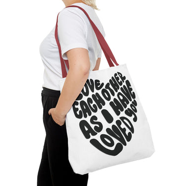 Faith Culture - Love One Another Christian Tote Bag - Bible Verse John 13:34
