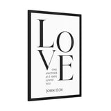Love One Another - John 13:34 - Christian Wall Art