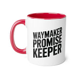Faith Culture - Waymaker Promise Keeper - Christian Accent Coffee Mug, 11oz