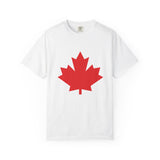 Faith Culture - Classic Red Maple Leaf Unisex T-Shirt – White | Canada Day Essential Tee White