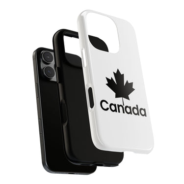 Faith Culture – Canada Maple Leaf Phone Case | Minimalist Black Leaf Case for All Phones