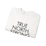 True North Strong in Faith Christian Sweatshirt | Psalm 121:1-2 Scripture Apparel