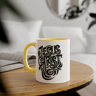 Faith Culture - Jesus Christ Is My Strength - Christian Accent Coffee Mug, 11oz