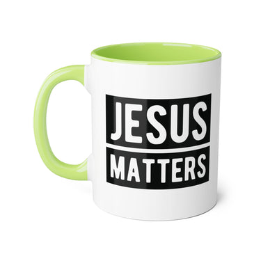 Faith Culture - Jesus Matters - Christian Accent Coffee Mug, 11oz