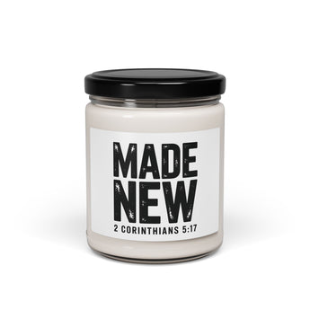 Made New Candle | 2 Corinthians 5:17 Christian Soy Ca Christmas Warmth 9oz