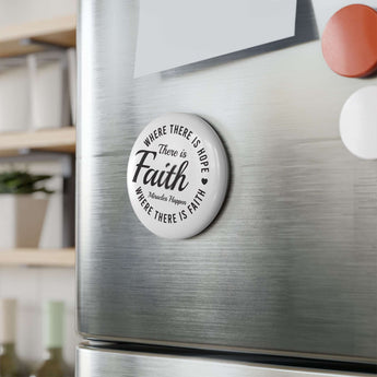 Faith Culture - Christian Button Magnet, Round (1 & 10 pcs)