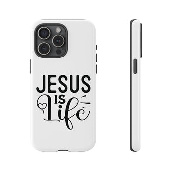 Faith Culture – Jesus Is Life Christian Tough Phone Case iPhone 15 Pro Max Glossy