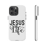 Faith Culture – Jesus Is Life Christian Tough Phone Case iPhone 15 Pro Max Glossy