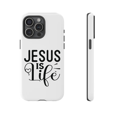 Faith Culture – Jesus Is Life Christian Tough Phone Case iPhone 15 Pro Max Glossy
