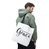 Faith Culture - Dad in Established Grace Christian Tote Bag | Father’s Day Gift 16" × 16'' Navy