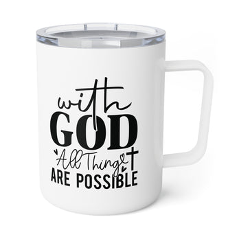 Faith Culture – With God All Things Are Possible – Christian Coffee and Tea Mug, 10oz 10oz White