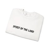 Faith Culture – Spirit of the Lord Unisex Crewneck Sweatshirt – White | Christian Comfort Sweatshirt Inspired by 2 Corinthians 3:17