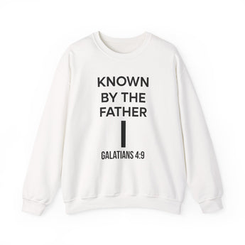 Faith Culture Known by the Father Sweatshirt | Galatians 4:9 Christian Father’s Day Gift