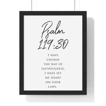 Faith Culture - Path of Truth - Psalm 119:30 - Christian Bible Verse Wall Art