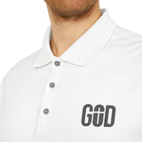 Faith Culture - GOD - Christian Unisex Performance Polo by adidas® White