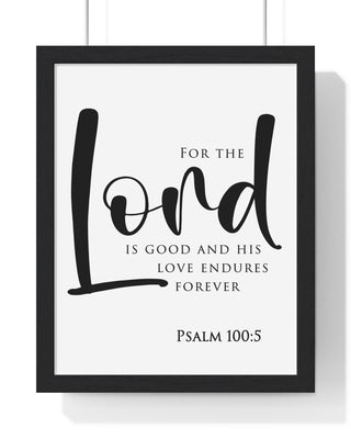 Eternal Gratitude framed Christian wall art inspired by Psalm 100:5