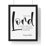 Eternal Gratitude framed Christian wall art inspired by Psalm 100:5