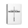 Freedom in Christ Christian Journal | Galatians 5:1 Scripture Notebook One Size