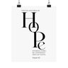 You Are My Hope Wall Poster | Psalm 71:5 Christian Decor 8" x 10" Matte